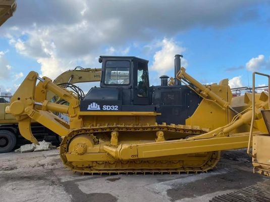 SHANTUI SD32 Used Crawler Bulldozer Heavy Duty Dozer idraulico di seconda mano