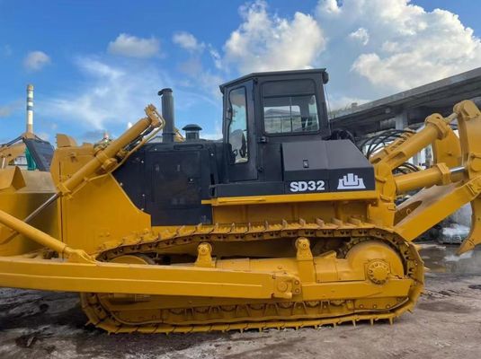 SHANTUI SD32 Used Crawler Bulldozer Heavy Duty Dozer idraulico di seconda mano