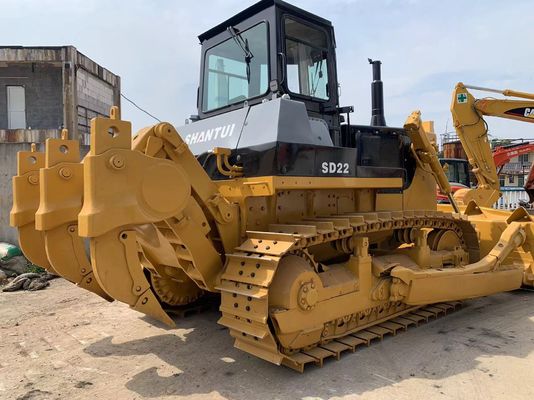 6 Way Blade SHANTUI SD22 Bulldozer di seconda mano con Ripper idraulico