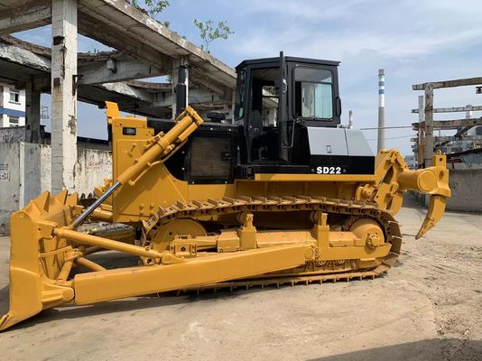 6 Way Blade SHANTUI SD22 Bulldozer di seconda mano con Ripper idraulico