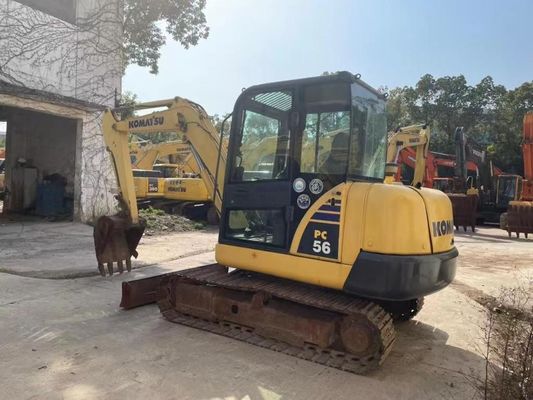 Colore originale mini escavatore Komatsu PC56MR-2 in ottime condizioni