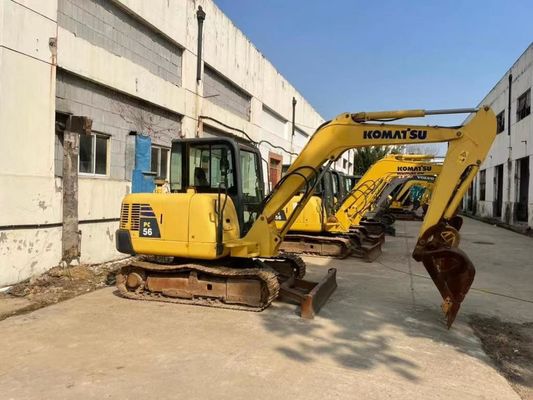 Colore originale mini escavatore Komatsu PC56MR-2 in ottime condizioni