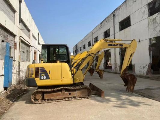 Colore originale mini escavatore Komatsu PC56MR-2 in ottime condizioni