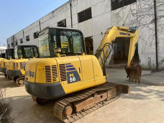 Colore originale mini escavatore Komatsu PC56MR-2 in ottime condizioni