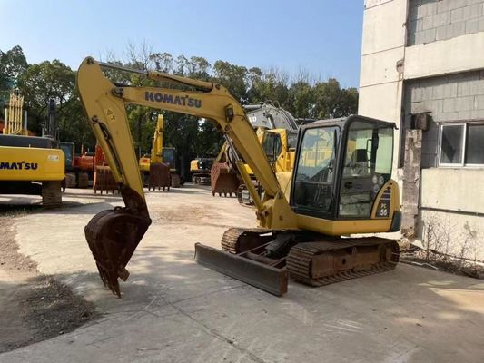 Colore originale mini escavatore Komatsu PC56MR-2 in ottime condizioni