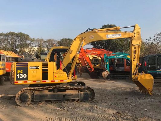 Risparmio energetico utilizzato Komatsu PC130 6 Crawler Alta stabilità Colore originale