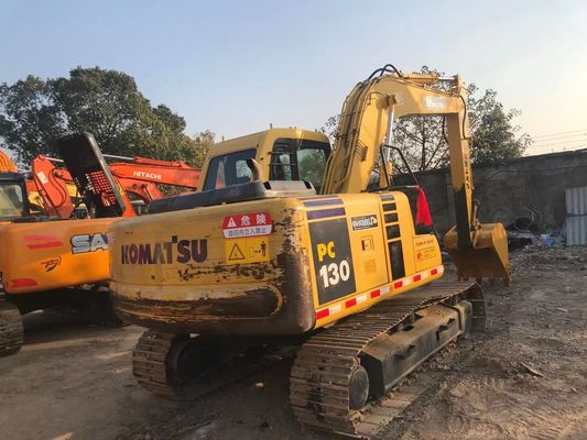 Risparmio energetico utilizzato Komatsu PC130 6 Crawler Alta stabilità Colore originale