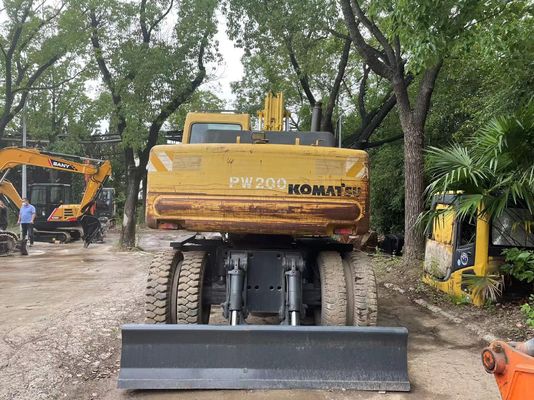 Compatto Giappone Usato Komatsu Escavatore PC150W-6 Usato Escavatore a ruote
