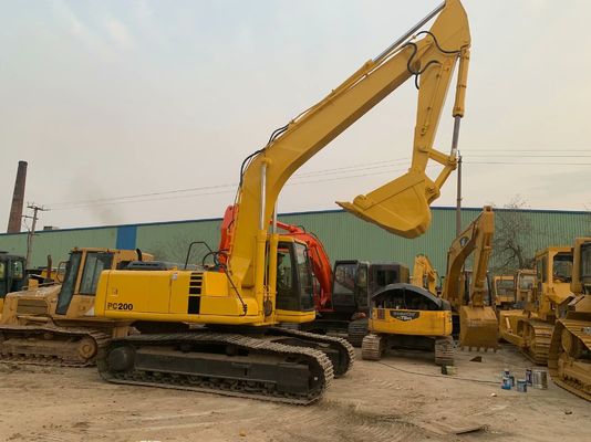 Alta efficienza utilizzata Komatsu PC200 6 escavatore originale Giappone potente
