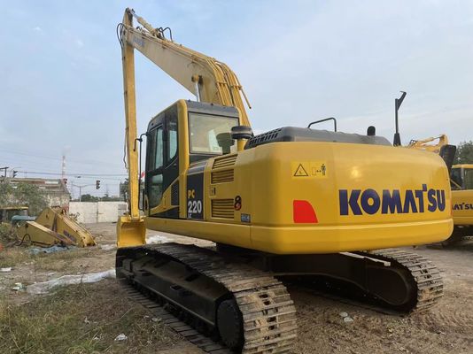 Origine giapponese Usato Komatsu Escavatore PC220-7 Crawler Con 18 metri di braccio lungo