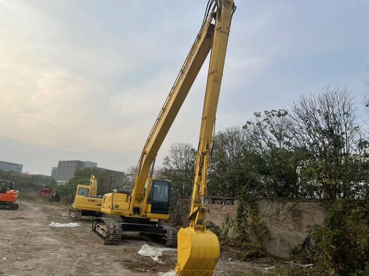 Origine giapponese Usato Komatsu Escavatore PC220-7 Crawler Con 18 metri di braccio lungo