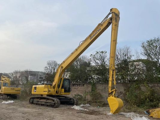 Origine giapponese Usato Komatsu Escavatore PC220-7 Crawler Con 18 metri di braccio lungo