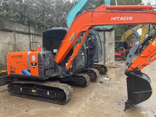 Originale giapponese usato Hitachi ZX60 Mini Crawler Excavator con pollice idraulico