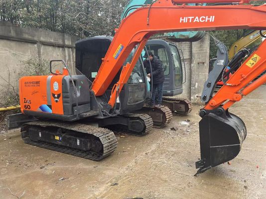 Originale giapponese usato Hitachi ZX60 Mini Crawler Excavator con pollice idraulico