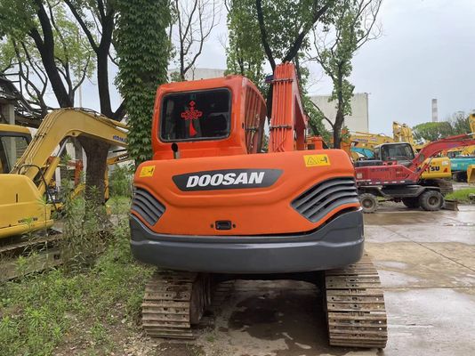 Doosan DX75-9C mini escavatore di seconda mano 2017 anno Visibilità e sicurezza