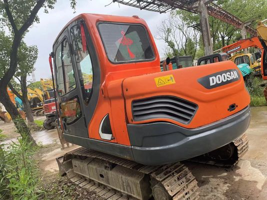 Doosan DX75-9C mini escavatore di seconda mano 2017 anno Visibilità e sicurezza