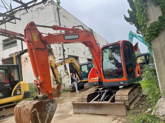 Doosan DX75-9C mini escavatore di seconda mano 2017 anno Visibilità e sicurezza