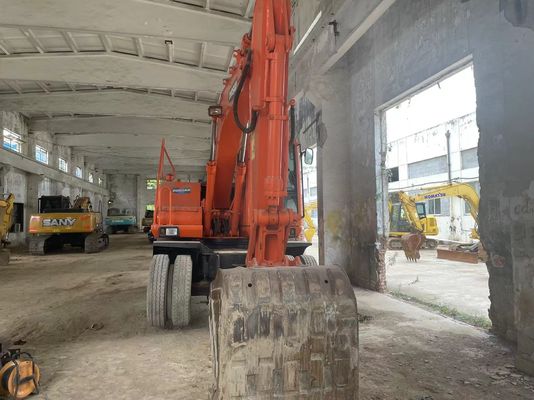 Controllo intelligente Escavatore usato DH150W-7 Escavatore a ruote Doosan 2012 Anno