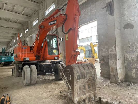 Controllo intelligente Escavatore usato DH150W-7 Escavatore a ruote Doosan 2012 Anno