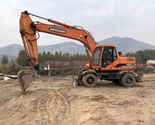 Colore originale Escavatore a ruote usato Doosan DH210W-7 In buone condizioni/Escavatore a ruote usato Doosan in vendita