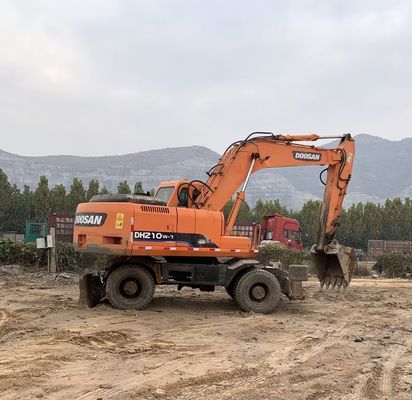 Colore originale Escavatore a ruote usato Doosan DH210W-7 In buone condizioni/Escavatore a ruote usato Doosan in vendita