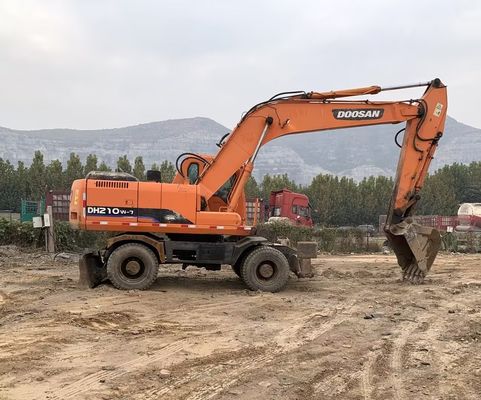 Colore originale Escavatore a ruote usato Doosan DH210W-7 In buone condizioni/Escavatore a ruote usato Doosan in vendita