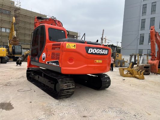 Crawler montato DX150-9C Usato Escavatore Doosan Originale Corea Versatilità