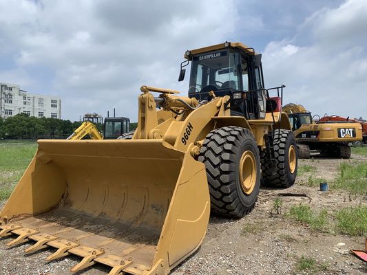 Basso rumore 966H caricatore di ruote CAT usato ad alta efficienza con motore CAT