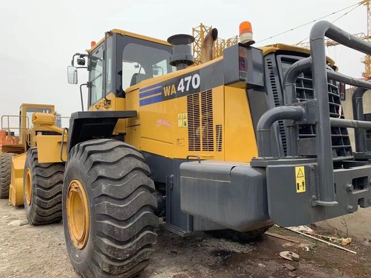 Dipingere colore caricatore di ruote usato Komatsu WA470-6 caricatore di seconda mano
