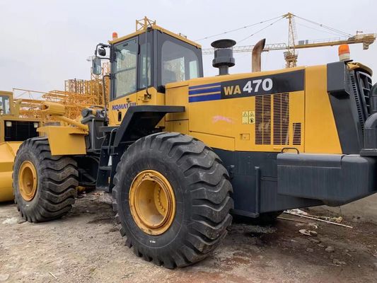 Dipingere colore caricatore di ruote usato Komatsu WA470-6 caricatore di seconda mano