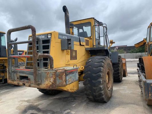 Colore originale usato Komatsu WA470-3 carica ruote in ottime condizioni