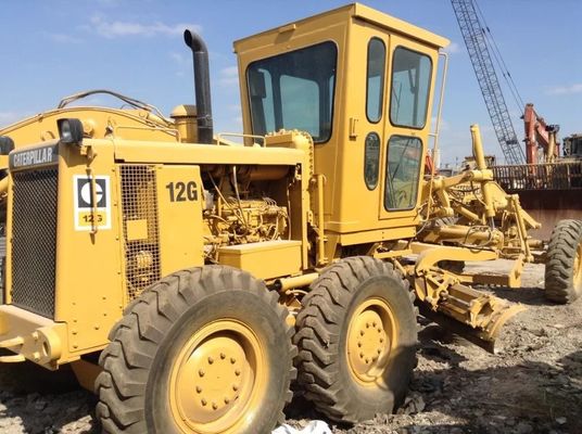 Caterpillar Motor Grader di uso pesante 12G Riduzione del rumore Facile funzionamento
