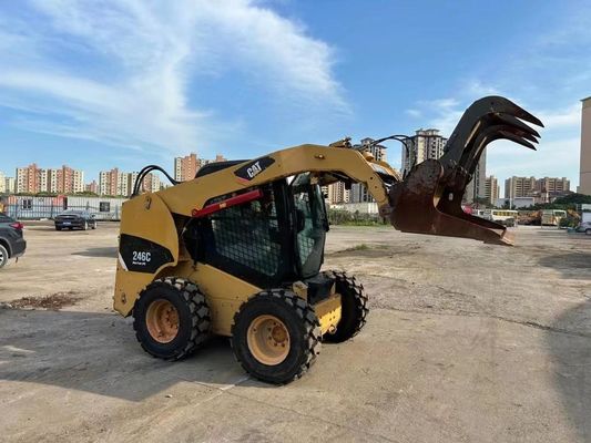 CAT 246C colore originale caricatore di ruote usato sicurezza e precisione in buone condizioni