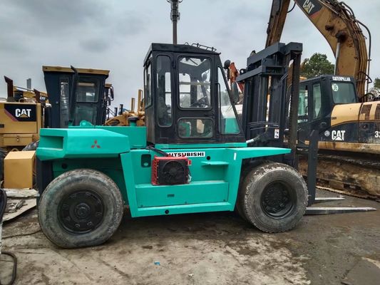 12 tonnellate Mitsubishi F120 Used Diesel Forklift Buone condizioni Originale Giappone
