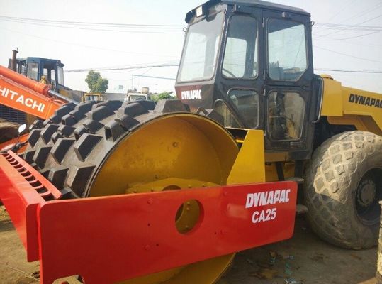 CA25 Dynapac usato a rullo a tamburo singolo, funzionamento stabile con piede di pecora