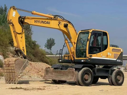 Hyundai R150W-9 Used Wheel Excavator 2015 Alta precisione per la costruzione