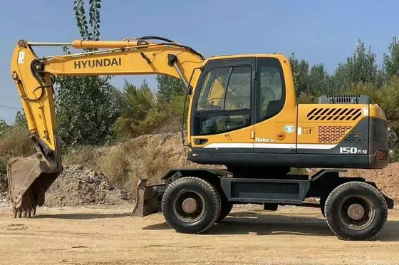 Hyundai R150W-9 Used Wheel Excavator 2015 Alta precisione per la costruzione