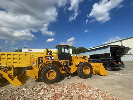 CAT 950H Caricatore a ruote usato Sito di costruzione Caricatore anteriore utilizzato in Africa
