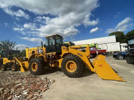 CAT 950H Caricatore a ruote usato Sito di costruzione Caricatore anteriore utilizzato in Africa
