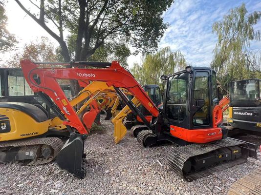 Dipinto colore utilizzato Kubota KX163-5 Mini Crawler escavatore in ottime condizioni/Kubota escavatore con motore EPA e braccio oscillante