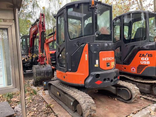 Originale giapponese mini escavatore usato Hitachi ZX35U-5N in ottime condizioni/mini escavatore giapponese usato con braccio oscillante e motore EPA