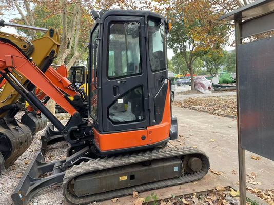 Originale giapponese mini escavatore usato Hitachi ZX35U-5N in ottime condizioni/mini escavatore giapponese usato con braccio oscillante e motore EPA