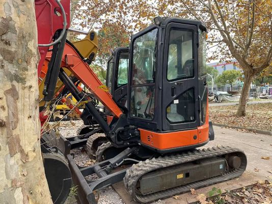 Originale giapponese mini escavatore usato Hitachi ZX35U-5N in ottime condizioni/mini escavatore giapponese usato con braccio oscillante e motore EPA