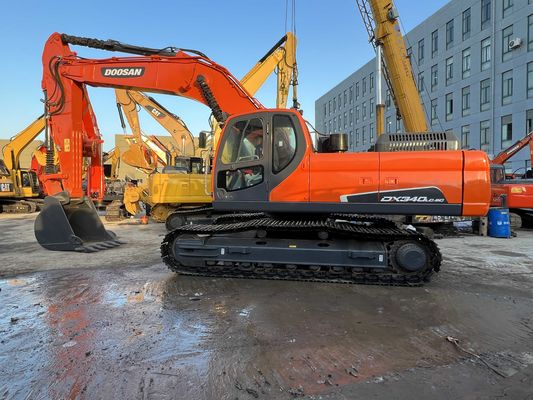 Dipinto colore usato Doosan DX340LC-9C Crawler escavatore in ottime condizioni
