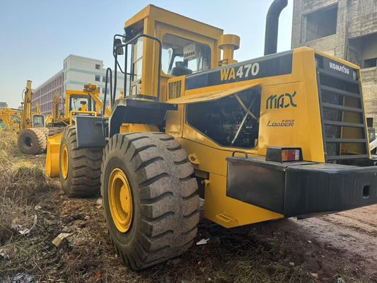 Dipingere di nuovo colore WA470-3 Usato Komatsu Wheel Loader per la costruzione Medio Oriente