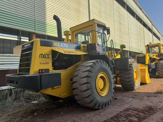 Dipingere di nuovo colore WA470-3 Usato Komatsu Wheel Loader per la costruzione Medio Oriente