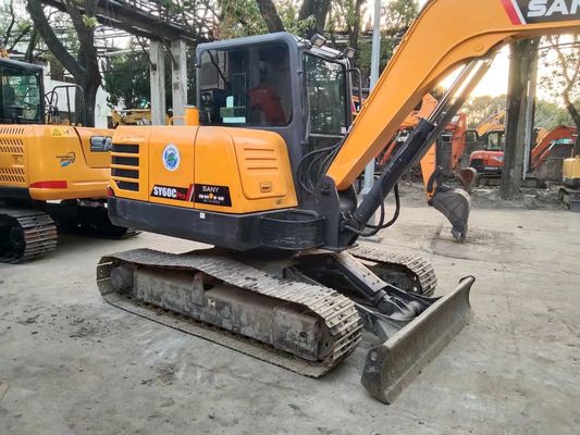 2020 Anno usato SANY SY60C-9 Mini Crawler Excavator colore originale