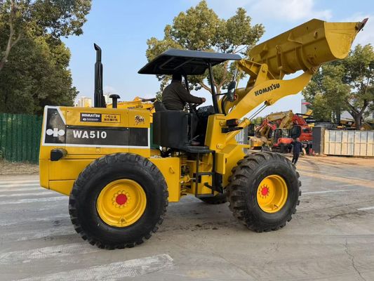 Originale giapponese utilizzato Komatsu WA510 Mini caricatori a ruote funzionano in buone condizioni