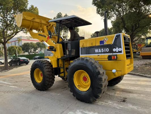 Originale giapponese utilizzato Komatsu WA510 Mini caricatori a ruote funzionano in buone condizioni
