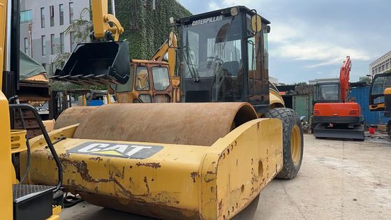 Colore originale usato Caterpillar CS-683E single drum road roller in ottime condizioni